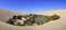 Panorama of Huacachina Oasis near Ica Peru