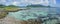 Panorama of Huahine island French polynesia