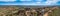 Panorama of Hume Highway and wind farm in beautiful Australian countryside.