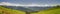 Panorama of Hurricane Ridge mountain landscape, meadow, Olympic National Park