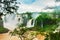 Panorama at Iguazu Falls, one of the New Seven Wonders of Nature, Argentina