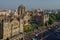 A panorama image of the Chhatrapati Shivaji Terminus CSMT railway station