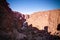 Panorama inside canyon aka Guelta d`Archei in East Ennedi, Chad