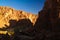 Panorama inside canyon aka Guelta d`Archei in East Ennedi, Chad