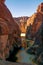 Panorama inside canyon aka Guelta d`Archei in East Ennedi, Chad