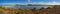 Panorama of Islands in Poole Harbour with Heather foreground
