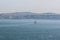 Panorama Istanbul and bosporus. Panoramic view of Istanbul. Europe meets Asia in Istanbul. Horizontal panorama of bosphorus.