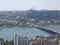 Panorama of Istanbul in Turkey.