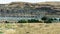 Panorama of the Joso High Bridge crossing the Snake River near Starbuck in Washington, USA