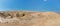 panorama of the Judean desert in spring