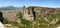 The panorama of Kalampaka town and Meteora