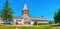 Panorama of Kamianets-Podilskyi Castle buildings, Ukraine