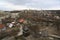 Panorama of Kamianets-Podilskyi city in western Ukraine