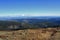 Panorama of the Karkonosze Mountains in late autumn