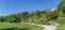 Panorama of the Karlsaue park in Kassel