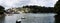 Panorama of Kingswear from Dartmouth, Devon, England, Europe