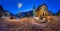 Panorama of Kirchplatz Square and Saint Mauritius Church in Zermatt, Switzerland