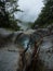 Panorama of Koenigsbach Konigsbach Gumpe natural infinity pool at lake Konigssee Berchtesgaden Bavaria Germany alps