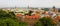 Panorama of the Krakow city