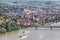 Panorama of Krems town with ships on Danube river in Wachau valley(Unesco world heritage site), Lower Austria, Austria