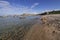 Panorama of La Licciola beach in Sardinia