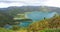 Panorama of Lagoa do Fogo, Sao Miguel island, Azores, Portugal