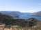 Panorama of Lake Como, view of Bellagio and Como branch