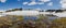 Panorama of lake lower Praetschsee near Arosa in spring