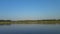 Panorama of the lake in the morning