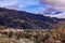 panorama of the lake of Santa Croce seen from the village of Alpago beautiful areas surrounded by mountains at an hour from the