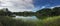 Panorama from the lake in Sri Nakhon Khuean Khan Park