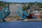 Panorama at Lake Superior in the Town Duluth, Minnesota
