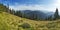 Panorama of the lake Synevir.