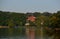 Panorama at Lake Tegeler See in Autumn in the Neighborhood of Tegel in Berlin