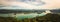 Panorama of Lake Worthersee and Klagenfurt city