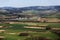 Panorama of the landscape around the village of Janovice nad Uhlavou, Bohemian Forest, Czech Republic