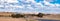 Panorama landscape of Australian outback road