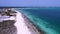 Panorama landscape of caribbean beach of Los Roques Archipelago Venezuela.