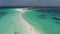 Panorama landscape of caribbean beach of Los Roques Archipelago Venezuela.