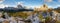 Panorama Landscape of Dolomites Mountain, Italy alp