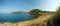 Panorama landscape of laem promthep viewpoint in phuket thailand