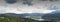 Panorama Landscape of lake Bicaz Romania