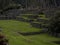 Panorama landscape of Machu Picchu ancient inca citadel historic sanctuary archaeology ruins Sacred Valley Cuzco Peru