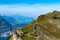 Panorama Landscape of Swiss Alps - Hiking Trail