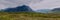 Panorama landscape view of Buachaille Etive Mor, Scotland