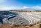 Panorama of a large calcareous opencast