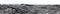 Panorama of a lava field in Iceland