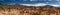 Panorama of lava flows in the Atacama desert