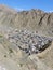 Panorama of Leh, capital of Ladakh, India.