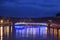 Panorama of Liege along Meuse River